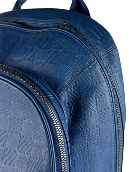 Auth LOUIS VUITTON Damier Infini Backpack Blue N41353 - z8440 main image 12